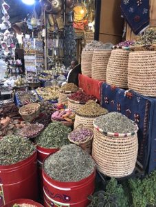 Thousand herbs and spices in the ancient souk